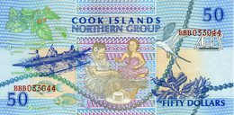 ÎLES COOK Government Of The Cook Islands 50 Dollars (1992) Série BBB 033044 Northern Group  P.010a - UNC - Otros – Oceanía