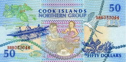 ÎLES COOK Government Of The Cook Islands 50 Dollars (1992) Série BBB 033044 Northern Group  P.010a - UNC - Other - Oceania