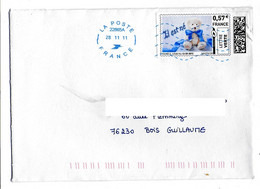 (Timbres). France. Plis. Mon Timbre En Ligne (1) & 28.11.11 Il Est Né - Mechanical Postmarks (Other)