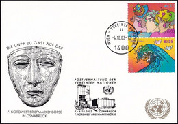 UNO WIEN 2002 Mi-Nr. 245 WEISSE KARTE - NORDWEST BRIEFMARKENBÖRSE OSNABRÜCK 04.10.2002 - Covers & Documents