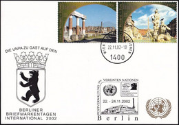 UNO WIEN 2002 Mi-Nr. 247 WEISSE KARTE - INT. BRIEFMARKENTAGE BERLIN 22.11.2002 - Brieven En Documenten