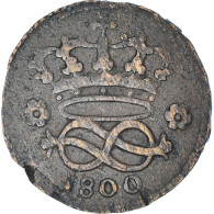 Monnaie, États Italiens, SARDINIA, Carlo Emanuele IV, 2 Denari, 1800, Torino - Piemonte-Sardinië- Italiaanse Savoie
