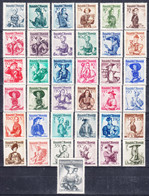Austria 1948/1951/1952 Damen, Dames, Ladies Complete Mi#893-926 And Mi#978-980 Mint Hinged - Ongebruikt