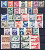 Austria 1945 Mi#893-926 And Mi#738-770 I/II Mint Hinged - Unused Stamps