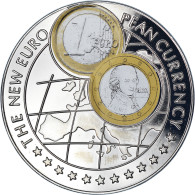 Monnaie, Ouganda, New Euro - Austria 1 Euro, 1000 Shillings, 1999, FDC - Oeganda