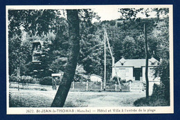 50. Saint-Jean-le-Thomas( Environs De Granville). Hôtel Et Villa à L'entrée De La Plage. - Granville