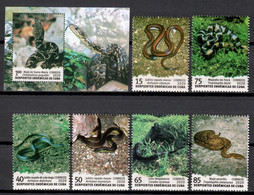 CUBA 2020 *** Reptiles Snakes ,Snake, Poison Animal 6 V Stamps + 1 MS  MNH (**) Limited Edition - Unused Stamps