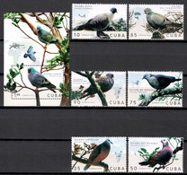 CUBA 2020 *** Pigeon Birds MNH Vögel Aves Uccelli Oiseaux Animal 6 V Stamps + 1 MS  MNH (**) Limited Edition - Neufs