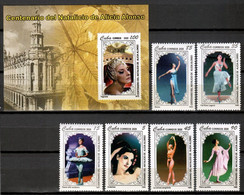 CUBA 2020 ***  Classical Ballet Alicia Alonso Dance 6V + 1 MS MNH (**) Limited Edition - Ungebraucht