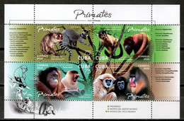 CUBA 2020 ***  Fauna Mammal Monkeys MNH (**) Limited Edition - Nuevos