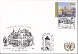 UNO WIEN 2003 Mi-Nr. 251 WEISSE KARTE - HESSEN-THÜRINGEN AUSSTELLUNG BENSHEIM 28.03.2003 - Covers & Documents