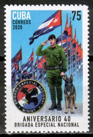 CUBA 2020 ***  Police National Brigade Dog MNH  (**) Limited Edition - Nuovi