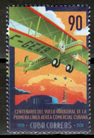 CUBA 2020 ***  Aviation First Commercial Flight Airplane MNH  (**) Limited Edition - Unused Stamps