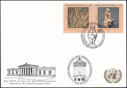 UNO WIEN 2004 Mi-Nr. 259 WEISSE KARTE - INT. BRIEFMARKENTAGE MÜNCHEN 04.03.2004 - Covers & Documents