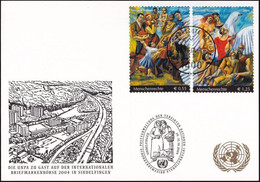 UNO WIEN 2004 Mi-Nr. 263 WEISSE KARTE - INT. BRIEFMARKENBÖRSE SINDELFINGEN 29.10.2004 - Covers & Documents