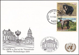 UNO WIEN 2004 Mi-Nr. WEISSE KARTE - BERLINER BRIEFMARKENTAGE 11.11.2004 - Covers & Documents