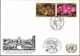 UNO WIEN 2005 Mi-Nr. 267 WEISSE KARTE - INT. BRIEFMARKENBÖRSE MÜNCHEN 03.03.2005 - Lettres & Documents