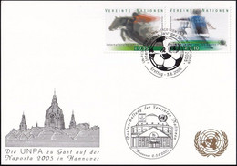 UNO WIEN 2005 Mi-Nr. 270 WEISSE KARTE - NAPOSTA 2005 HANNOVER 03.06.2005 - Lettres & Documents