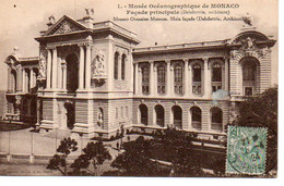 Monaco - Musée Océanographique - Dos Divisé - Musée Océanographique