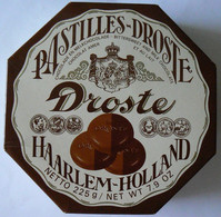 Pastilles DROSTE - Haarlem Holland, Boîte Carton Octogonale Vide, Chocolat Au Lait Et Amer, Très Bon état - Boîtes