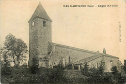 Mas D'auvignon * Vue Sur L'église Du Village - Autres & Non Classés