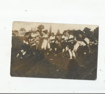 RUGBY A XV CARTE PHOTO  MATCH AVEC EQUIPE DU  SPORT ATHLETIQUE BORDELAIS 1909 - Rugby