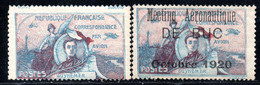 919.FRANCE,1920 GUYNEMER&DE BUC AIRMAIL LABELS Y.T. 1.2 MNH - Otros & Sin Clasificación