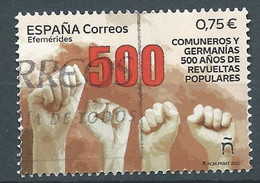 ESPAGNE SPANIEN SPAIN ESPAÑA 2022 500 ANIV POPULAR REVOLTS OF COMMONERS AND GERMANICS USED ED 5564 MI 5615 YT 5320   SG - Used Stamps