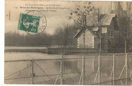 CPA, Th Inond. N°114,Paris ,La Crue De La Seine Janvier 1910 ,Bois De Boulogne ,le Moulin De Longchamps  , Ed.L' Abeille - Floods