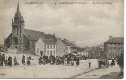 Guerlesquin--la Place Et L'Eglise - Guerlesquin