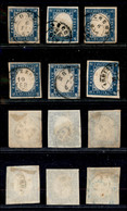 Regno - Vittorio Emanuele II - 1863 - 15 Cent (11) - 6 Pezzi Usati Si Colori Diversi - Insieme Di Ottima Qualità - Autres & Non Classés