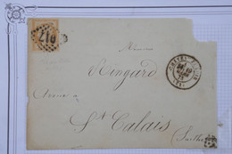 AX4 FRANCE BELLE LETTRE 1873 CHATEAU  POUR ST CALAIS ++  N° 38 ++++AFFRANC. INTERESSANT - 1870 Belagerung Von Paris