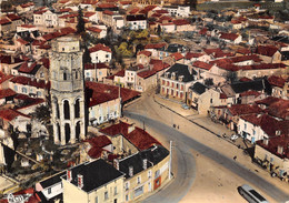 86-CHARROUX-VUE AERIENNE DE LA TOUR OCTOGONALE DITE DE CHARLEMAGNE - Charroux