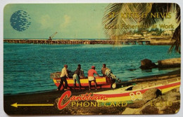 St. Kitts And Nevis Cable And Wireless 6CSKA EC$10 " Local Fishermen At Work " - St. Kitts & Nevis