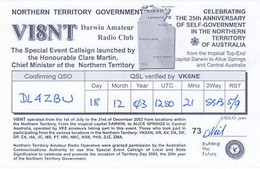 AK 062621 QSL - Australia - Darwin - Radio-amateur