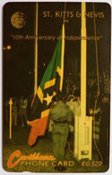 St. Kitts And Nevis Cable And Wireless 7CSKA EC$20 " 10th Anniversary Of Independence " - St. Kitts En Nevis