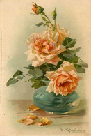 Catharina KLEIN Klein * CPA Illustrateur * Meissner & Buch Série 1273 * Fleur Flower Roses - Klein, Catharina