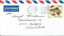 New Zealand Air Mail Cover Sent To Denmark Waikato 24-6-1997 Single Franked - Briefe U. Dokumente