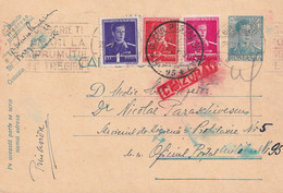 A16437 - MILITARY LETTER POSTAL STATIONERY KING MICHAEL 4 LEI CENZURAT USED 1942 OFICIUL MILITAR 95 - Cartas De La Segunda Guerra Mundial