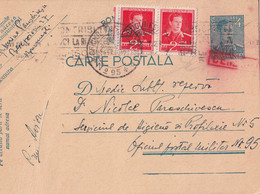 A16438 - MILITARY LETTER POSTAL STATIONERY KING MICHAEL 4 LEI CENZURAT USED 1942 OFICIUL MILITAR 95 - Storia Postale Seconda Guerra Mondiale