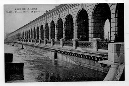 CPA, 75, Paris, Crue De La Seine, Pont De BERCY LE 28 JANVIER 1910, Belle Carte, Dos Vierge 1910 - Inondations De 1910
