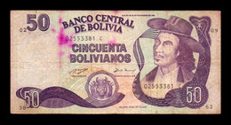 Bolivia 50 Bolivianos L.1986 (1993) Pick 212 Serie C BC- G - Bolivie