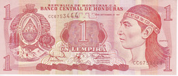 BILLETE DE HONDURAS DE 1 LEMPIRA AÑO 1997 EN CALIDAD EBC (XF) (BANKNOTE) - Honduras