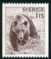 SWEDEN 1978 Brown Bear MNH / **.  Michel 1021 - Unused Stamps