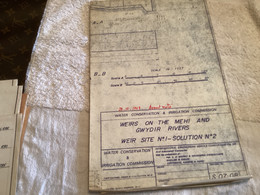Plan Topographique  Water Conservation Irrigation Weirs On Thé Mehi And Gwydir Rivers 1969 Australia Australie - Arbeitsbeschaffung