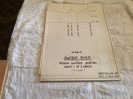 Plan   Water Conservation Irrigation Weirs On The Mehi And Gwydir Rivers 1969 Australia Australie - Public Works