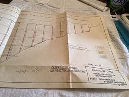 Plan  Carcoar Dam WATER  CARCOAR   BARRAGE - Opere Pubbliche