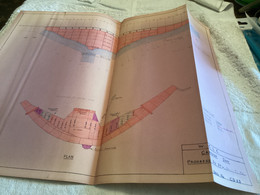 Plan   Dessin Carcoar Dam WATER  CARCOAR   BARRAGE 1970;australia Australie - Opere Pubbliche