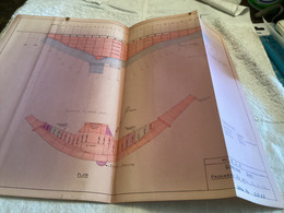 Plan   Dessin Carcoar Dam WATER  CARCOAR   BARRAGE 1970;australia Australie - Arbeitsbeschaffung