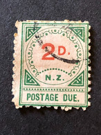 NEW ZEALAND Postage Due  2d Red And Green FU - Segnatasse